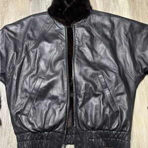 Women's Black Leather Jacket